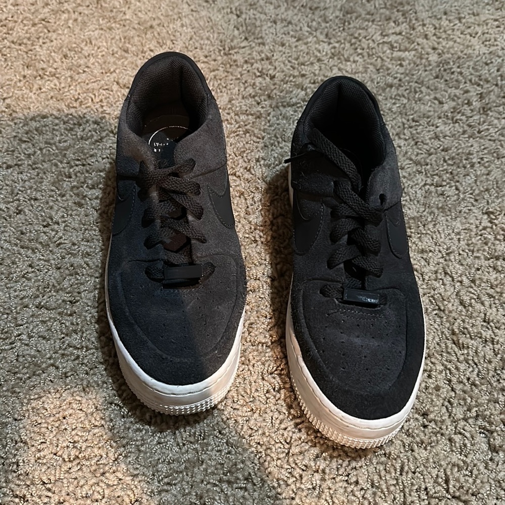 Nike Black and White Athletic Shoes.